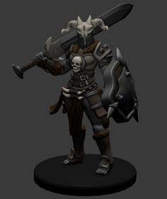 Orc Fighter Miniature 3D Printer Model