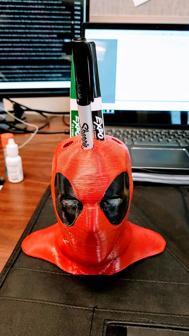 Deadpool Pencil Holder – Hollow And Smoothed 3D Printer Model