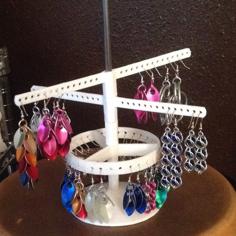 Modular Jewelry Tree Stand Complete 3D Printer Model