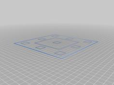 Bed Levelling Template For AnyCubic I3 Mega (All Versions) 3D Printer Model