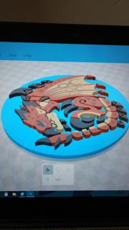 Rathalos Coaster 3D Printer Model