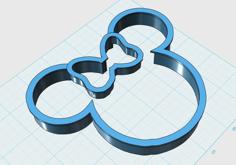 Minnie Cookie Cutter 3D Printer Model