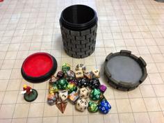 Multipurpose D&D Dice Container 3D Printer Model