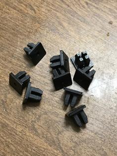 Plastic Nut Insert For #10 Screw 9x9mm Square 3D Printer Model