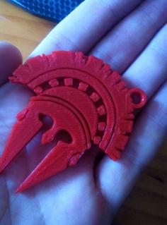 Spartan Keychain 3D Printer Model