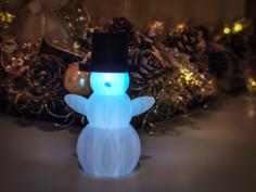 LED Snowman 3D Printer Model