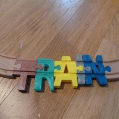 Train Track Letters (Brio And Lillabo Compatible) 3D Printer Model