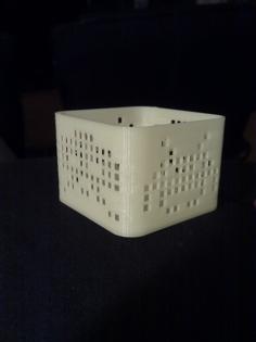 Parametric Patterned Box 3D Printer Model