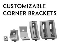 Ultimate Customizable Corner Brackets 3D Printer Model