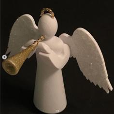 Angel Ornament With Trumpet 3D Printer Model