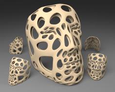 Polygon Mask – Voronoi Style 3D Printer Model