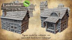 Leichheim Kickstarter Teaser Model Medieval Citizen’s Building 3D Printer Model