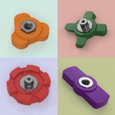 Customizable Nut Knob (in Fusion 360) 3D Printer Model