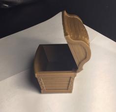 Pirate Chest Paper Clip Holder 3D Printer Model