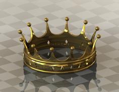 Golden Crown 3D Printer Model