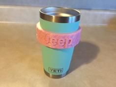 Jeep Yeti 20oz Rambler Tumbler Handle 3D Printer Model