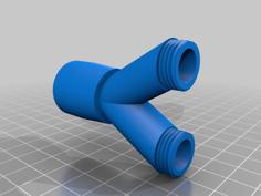 Shisha/Hookah Duo Adapter Final Version 3D Printer Model