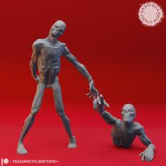 Zombies – Tabletop Miniature 3D Printer Model