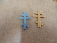 Byzantine Orthodox Cross 3D Printer Model