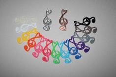 Peace Love Music Pendant 3D Printer Model