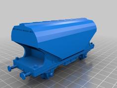 Hopper Car Body, For Marklin Hobby Range Car Chassis 3D Printer Model