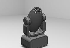 LED Moving Head 3D Printer Model