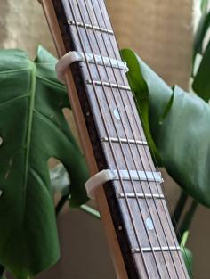 Microtonal Fret Addon (5th Fret Adjust Size For Fretboard Width) 3D Printer Model