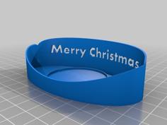 Christmas Candle Holder 3D Printer Model