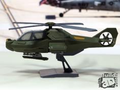 Stealth Helicopter 3D Printer Model