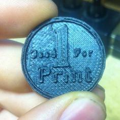 Free Print Coin 3D Printer Model