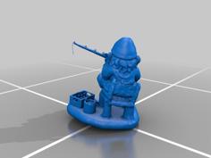 Fishing Gnome 3D Printer Model