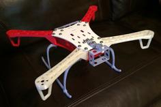 Spyda 500 FPV Quadcopter Skids 3D Printer Model