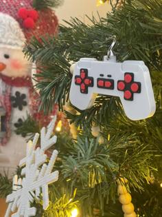 Video Game Controller Christmas Tree Ornament 3D Printer Model