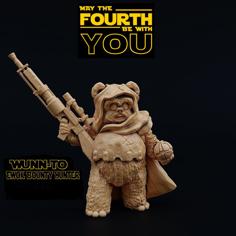 Wunn-To, Ewok Bounty Hunter 3D Printer Model