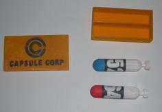 Dragonball Capsule Corp. Capsule Box 3D Printer Model