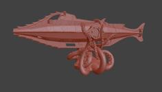 Nautilus Giant Squid Stand 3D Printer Model