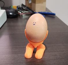 Egg With Feet 3D Printer Model