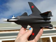 One Piece Sukhoi Su-47 Berkut Multicolor 3D Printer Model