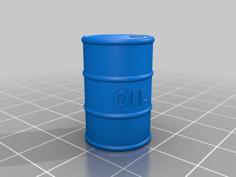 Customizable Oil Drum 3D Printer Model