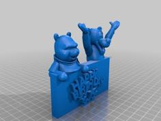 Winnie The Pooh Birthday Card 3D Printer Model