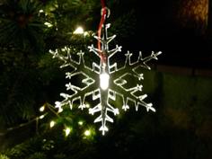 Led-lit Snowflake 3D Printer Model