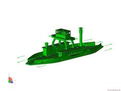 Hvalpsund Train Ferry H0 3D Printer Model