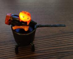 Calcifer – Flame-effect LED Remix 3D Printer Model