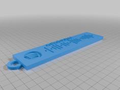 A Bar Song Spotify Keychain 3D Printer Model