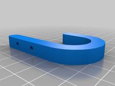 Parametrized Wall-hook 3D Printer Model