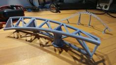 Intamin Like Tri-lattice Rollercoaster Track 3D Printer Model