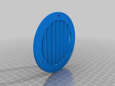 75mm Air Vent For Electronics Enclosure. 3D Printer Model