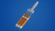 Delta IV Heavy 3D Printer Model