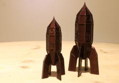 Steampunk Rocket 3D Printer Model