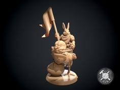 Easter Bunny Chicken Rider 3D Printer Model